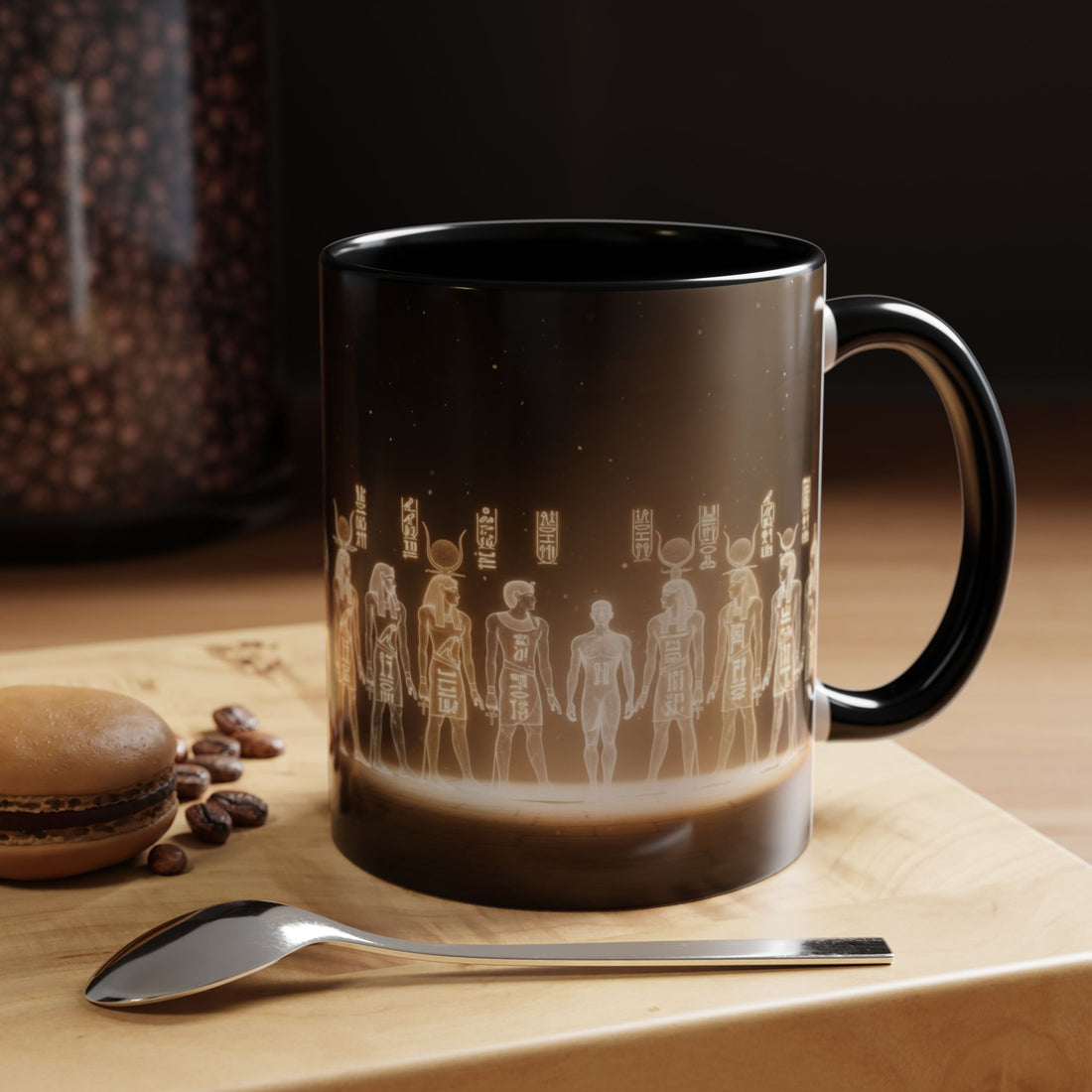 Egyptian Gods Lineup Coffee Mug — Ancient Deities Accent Mug (11/15oz)