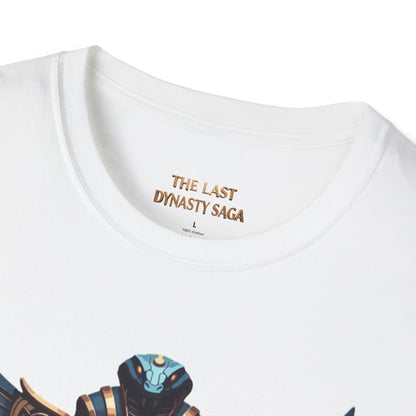 Egyptian Pharaoh Chest &amp; Serpent Back T-Shirt — "This Is Your Awakening / Endless Power"