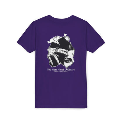 Youth Graphic Tee — THE SAGA Compass &amp; Abstract Hero&