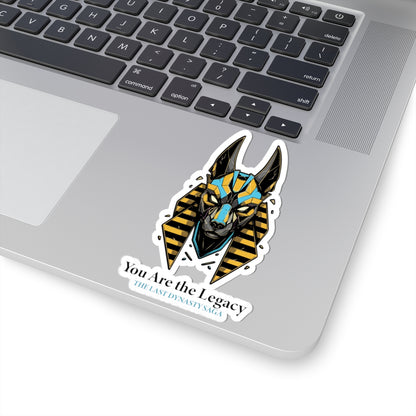 Last Dynasty Saga Sticker — Minimalist Retro Game Logo Kiss-Cut Sticker