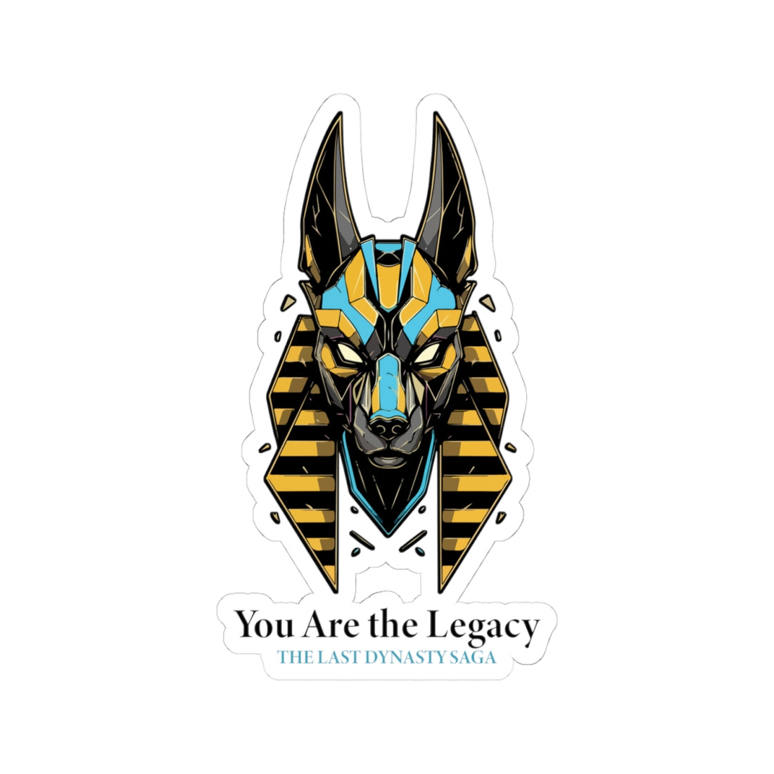Last Dynasty Saga Sticker — Minimalist Retro Game Logo Kiss-Cut Sticker