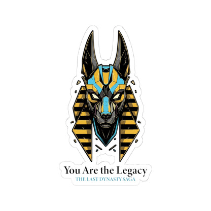 Last Dynasty Saga Sticker — Minimalist Retro Game Logo Kiss-Cut Sticker