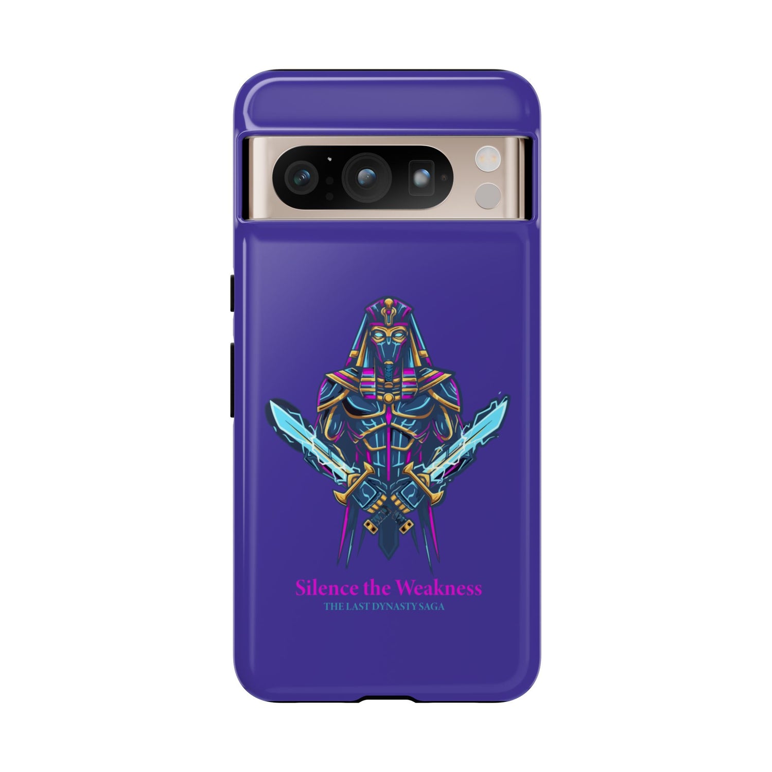 Phone Case — Neon Pharaoh Dual Swords "Silence the Weakness"