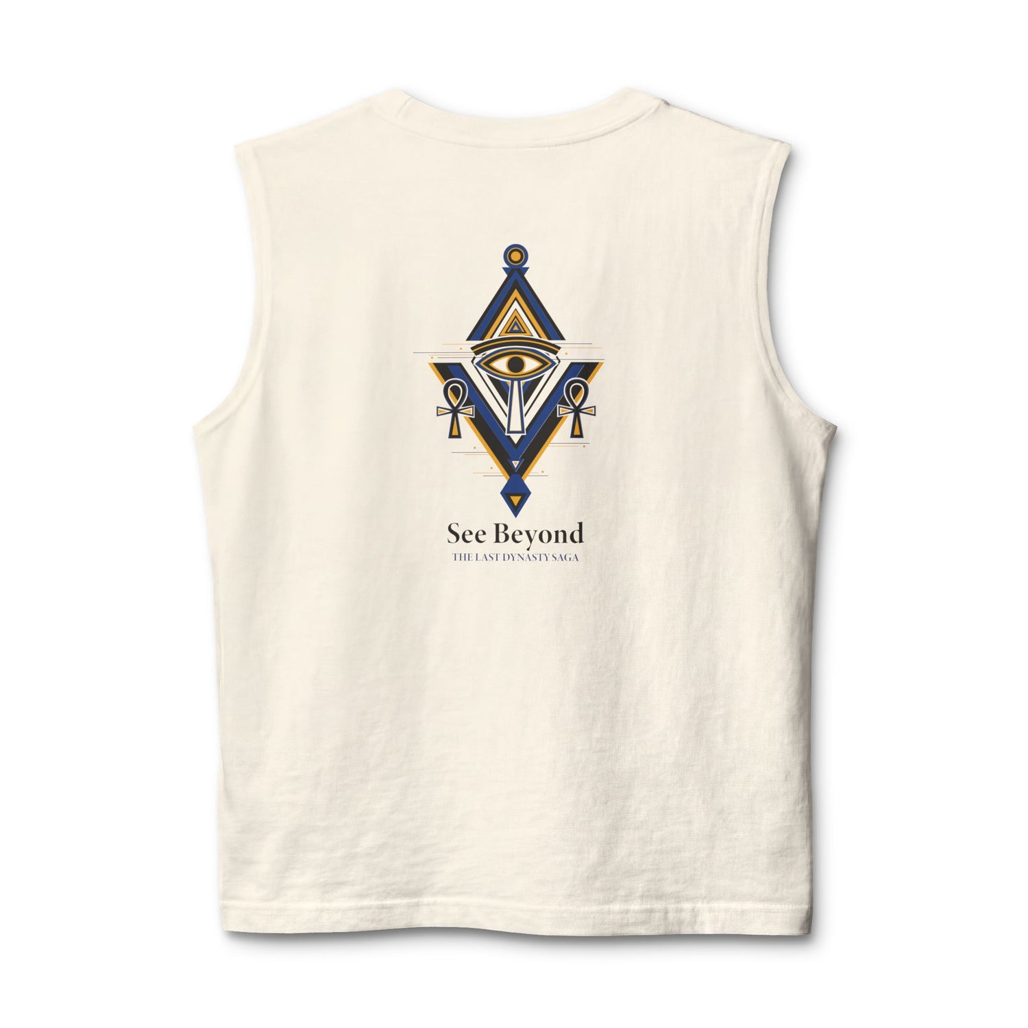 Egyptian Scarab Muscle Tank — "This Is Your Awakening" Mystical Graphic