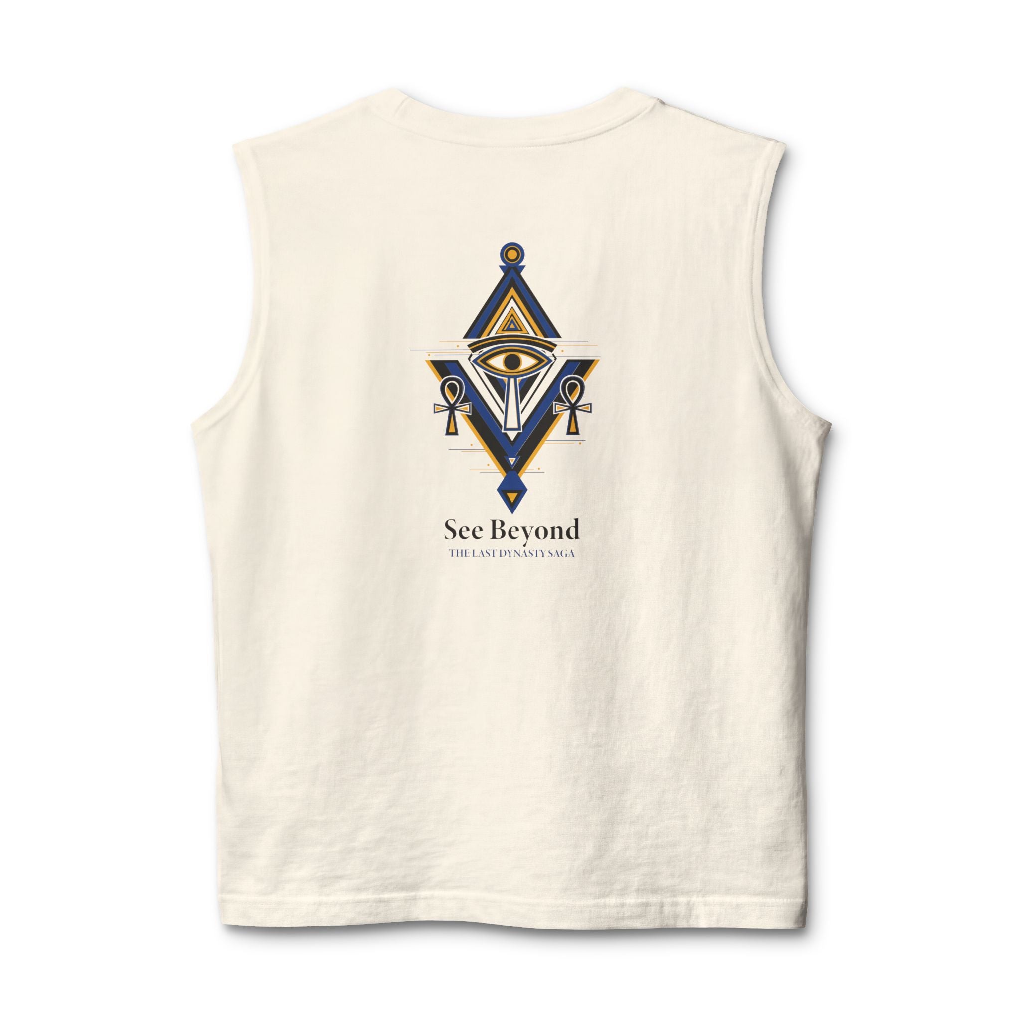 Egyptian Scarab Muscle Tank — "This Is Your Awakening" Mystical Graphic
