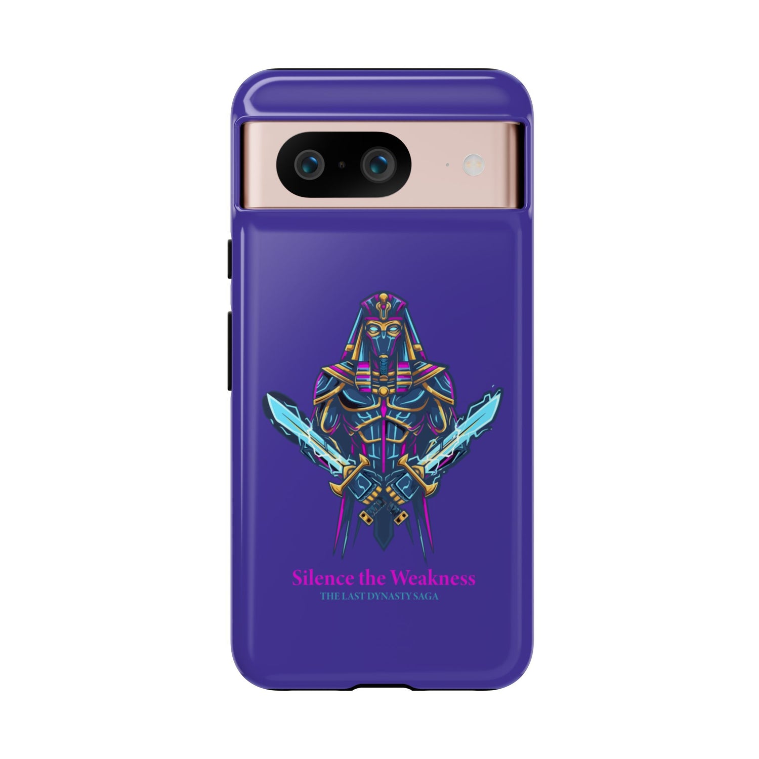 Phone Case — Neon Pharaoh Dual Swords "Silence the Weakness"