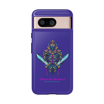 Phone Case — Neon Pharaoh Dual Swords "Silence the Weakness"