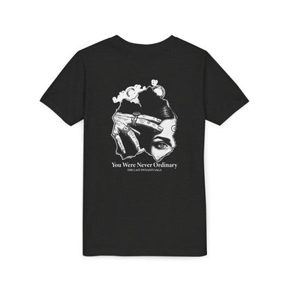 Youth Graphic Tee — THE SAGA Compass &amp; Abstract Hero&