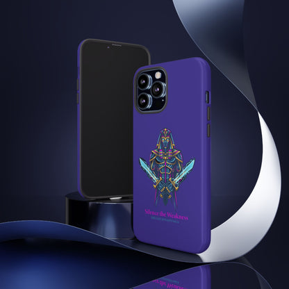 Phone Case — Neon Pharaoh Dual Swords "Silence the Weakness"