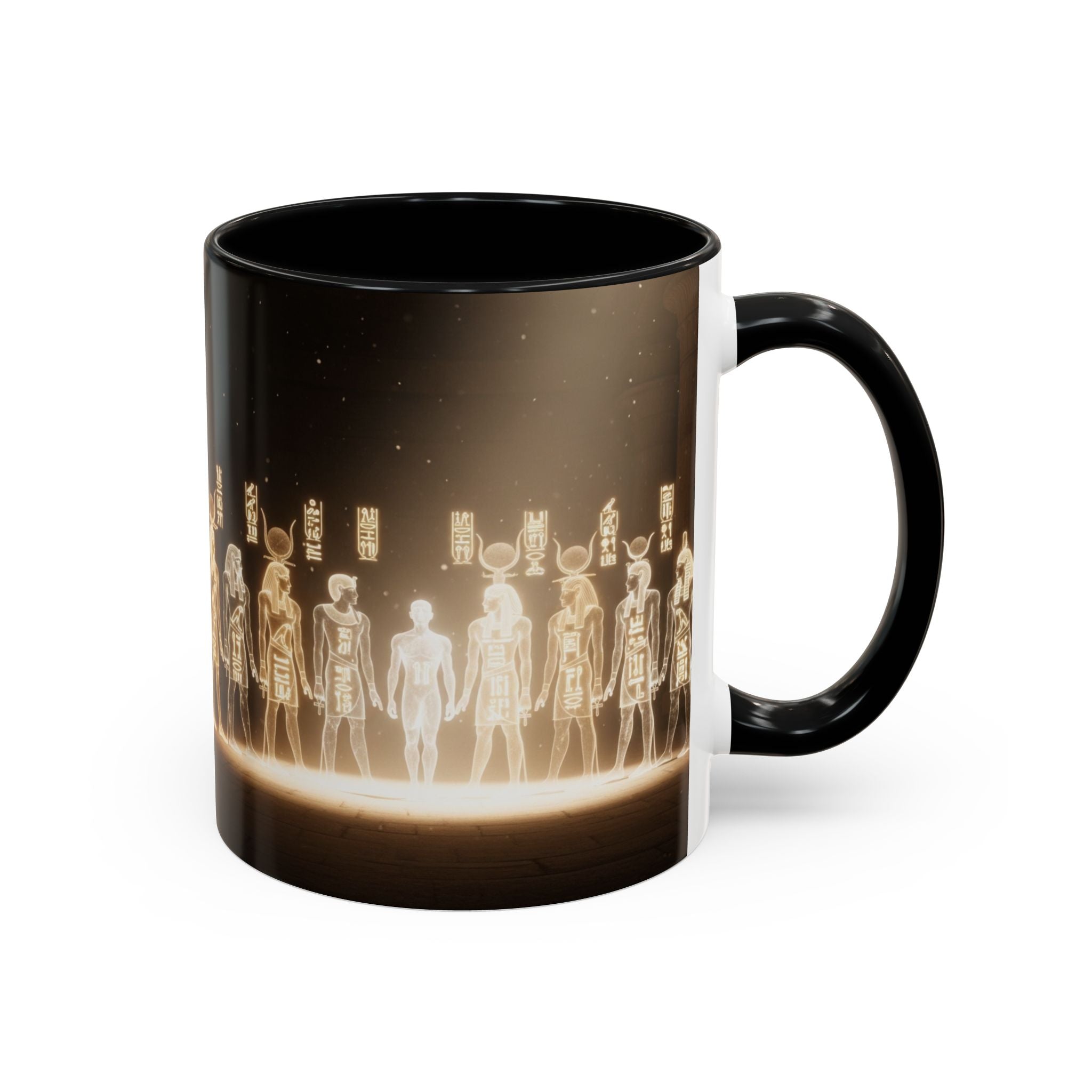 Egyptian Gods Lineup Coffee Mug — Ancient Deities Accent Mug (11/15oz)