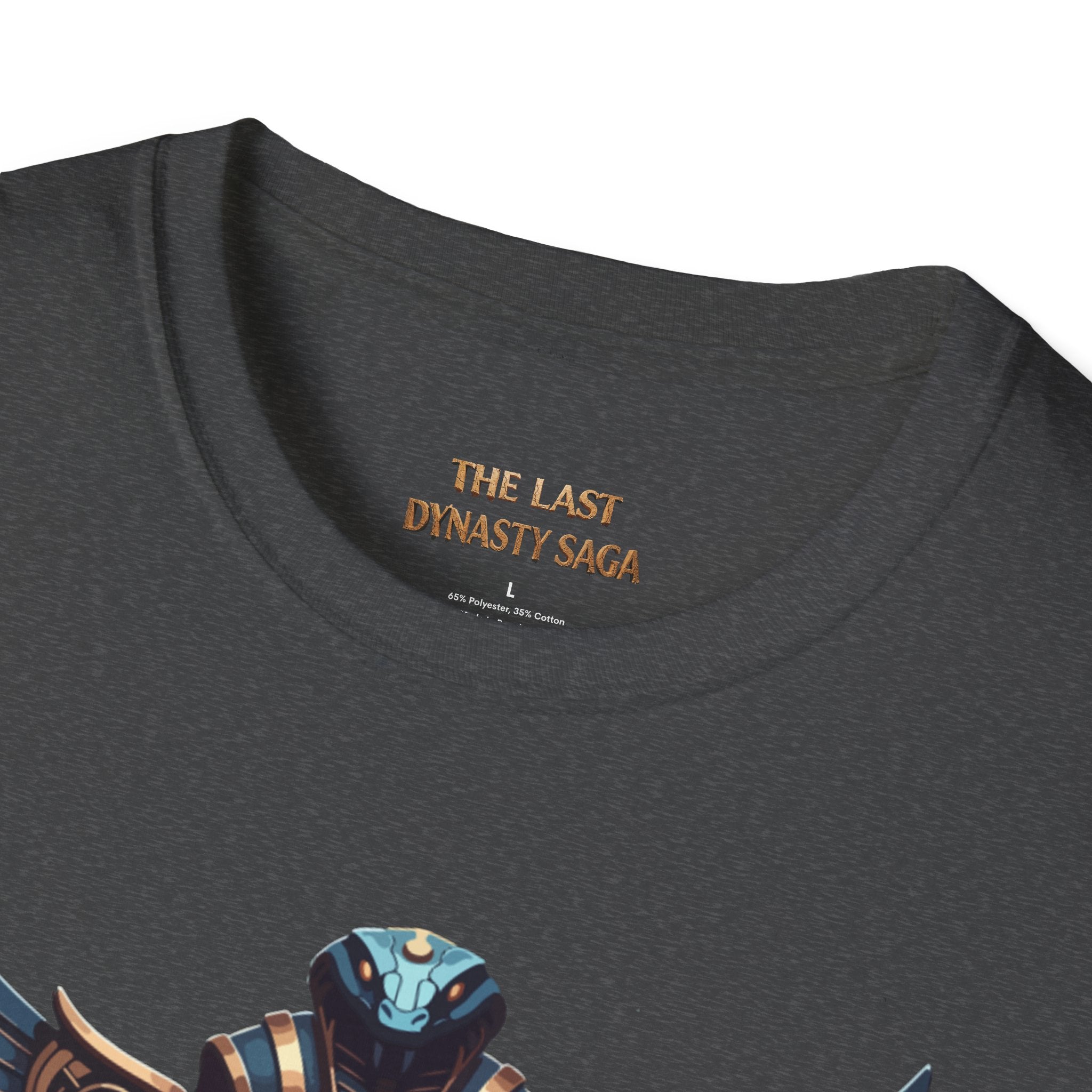 Egyptian Pharaoh Chest &amp; Serpent Back T-Shirt — "This Is Your Awakening / Endless Power"