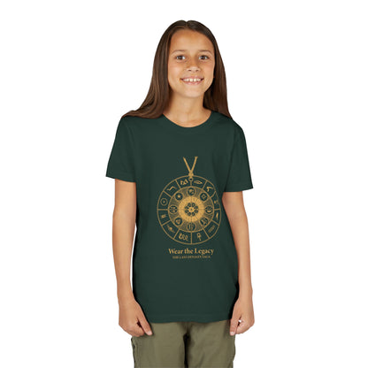Youth Graphic Tee — THE SAGA Compass &amp; Abstract Hero&