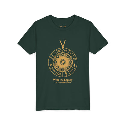 Youth Graphic Tee — THE SAGA Compass &amp; Abstract Hero&