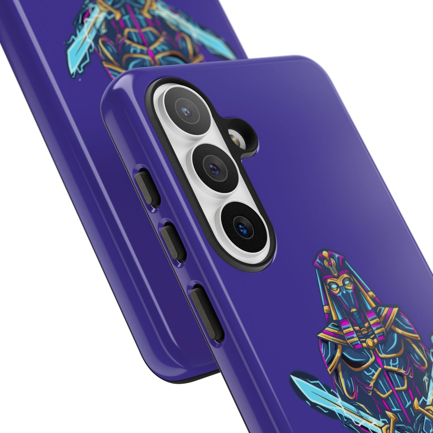 Phone Case — Neon Pharaoh Dual Swords "Silence the Weakness"