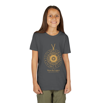 Youth Graphic Tee — THE SAGA Compass &amp; Abstract Hero&