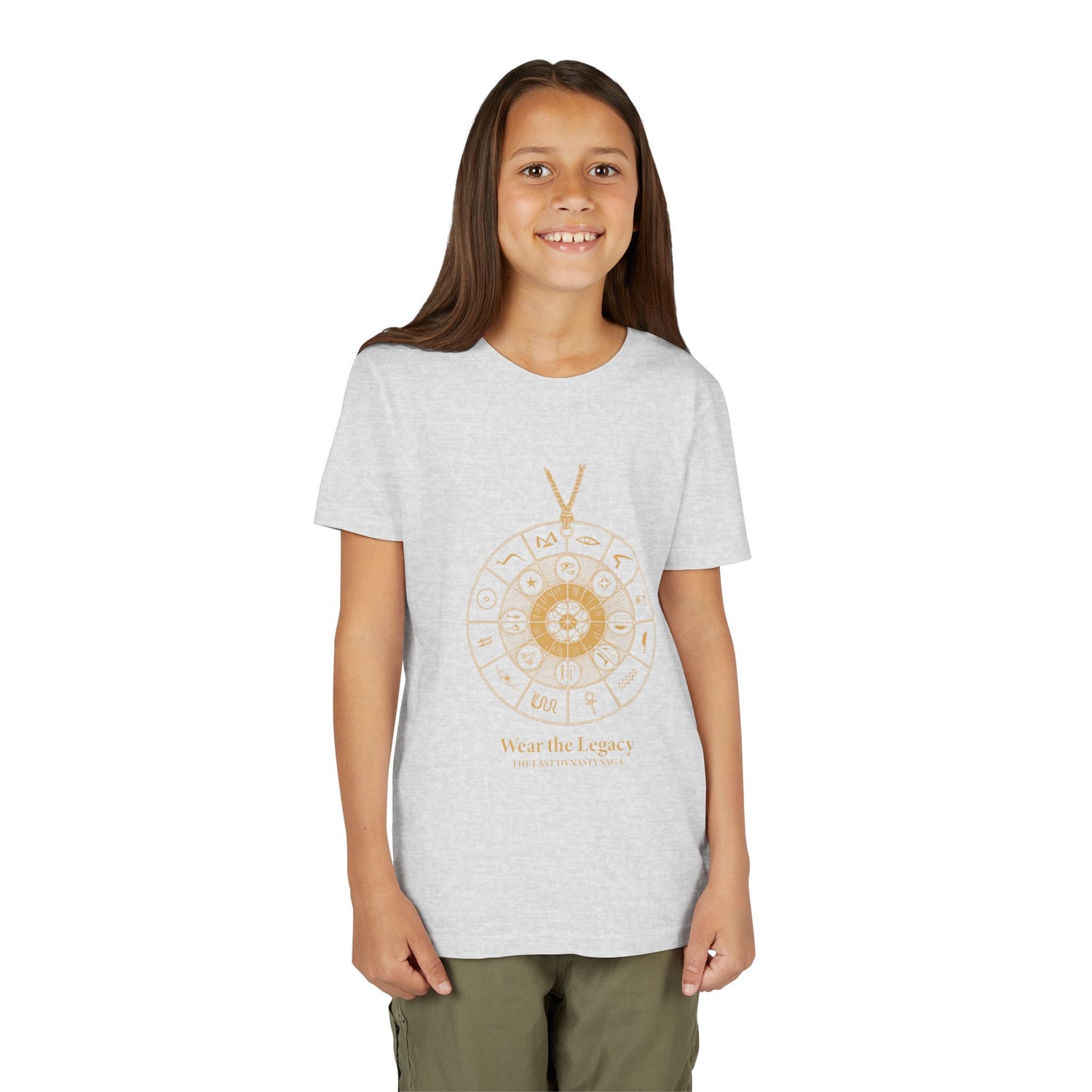 Youth Graphic Tee — THE SAGA Compass &amp; Abstract Hero&