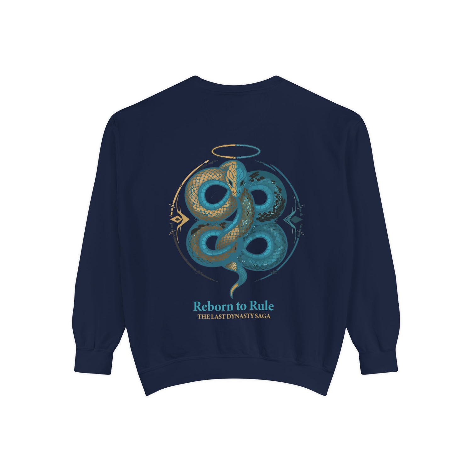 Snake Emblem Sweatshirt — "Reborn to Rule" Graphic Crewneck