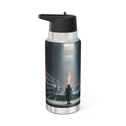 32oz Insulated Gator Tumbler — Lightning Mage Nightscape Design