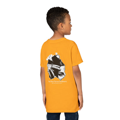 Youth Graphic Tee — THE SAGA Compass &amp; Abstract Hero&