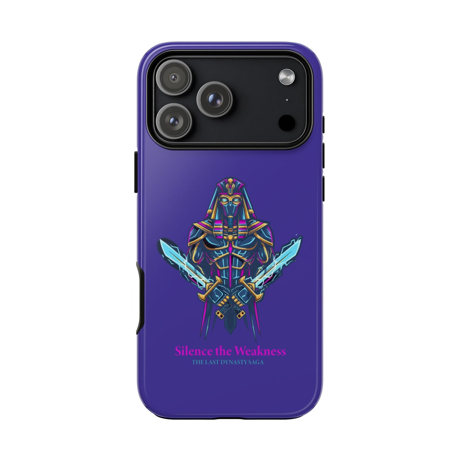 Phone Case — Neon Pharaoh Dual Swords "Silence the Weakness"