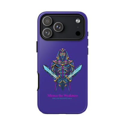 Phone Case — Neon Pharaoh Dual Swords "Silence the Weakness"