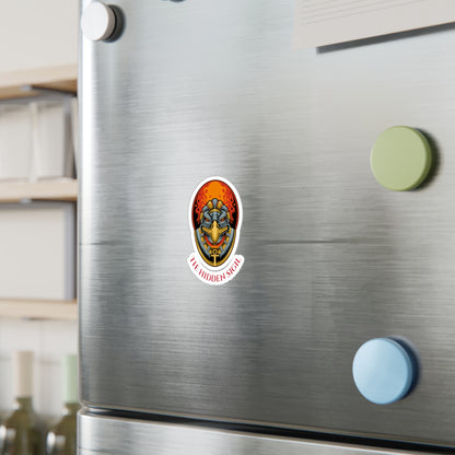 Egyptian Falcon Emblem Sticker — "The Hidden Sigil" Kiss-Cut Vinyl Decal