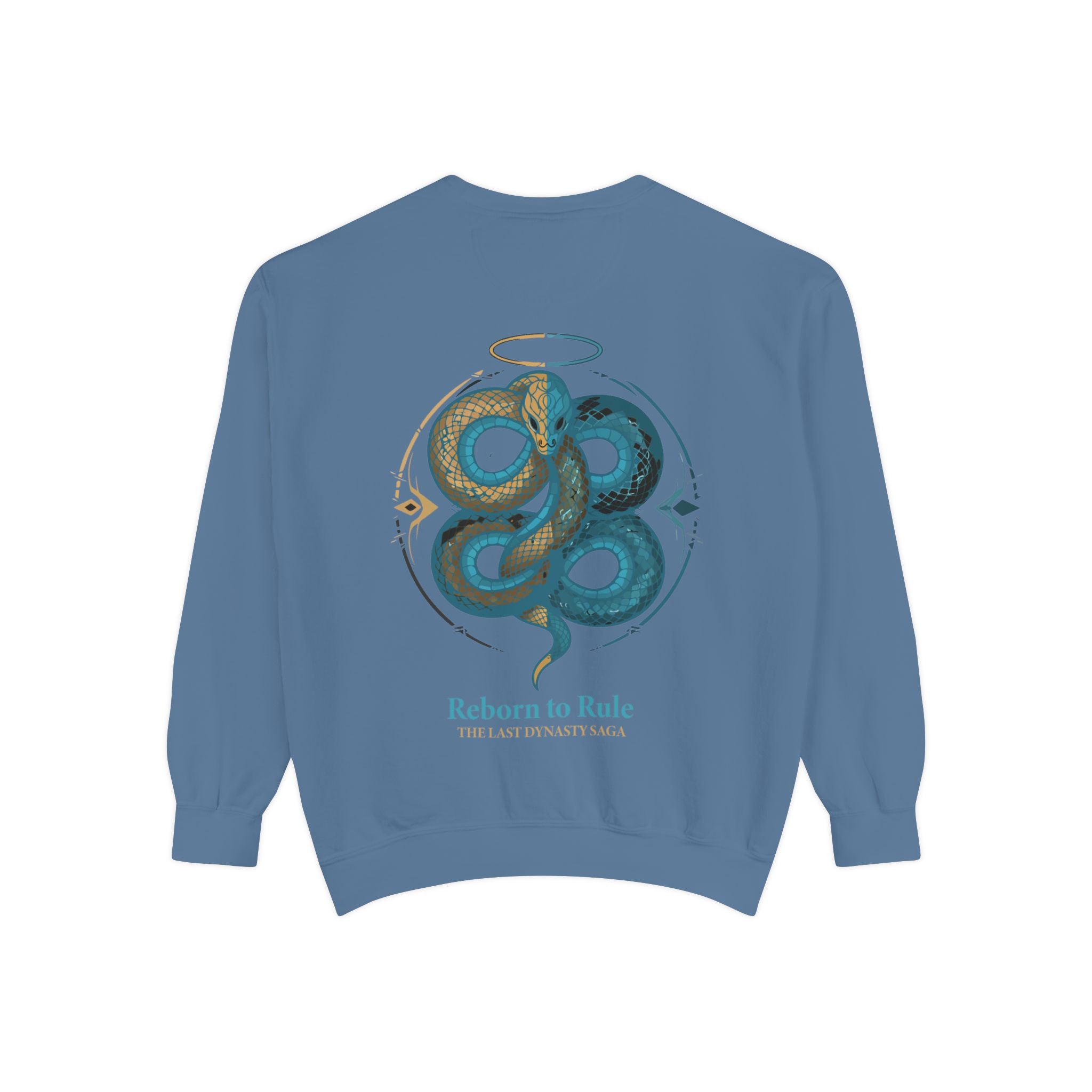 Snake Emblem Sweatshirt — "Reborn to Rule" Graphic Crewneck