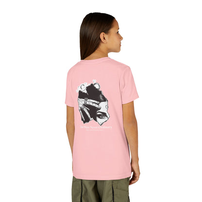 Youth Graphic Tee — THE SAGA Compass &amp; Abstract Hero&