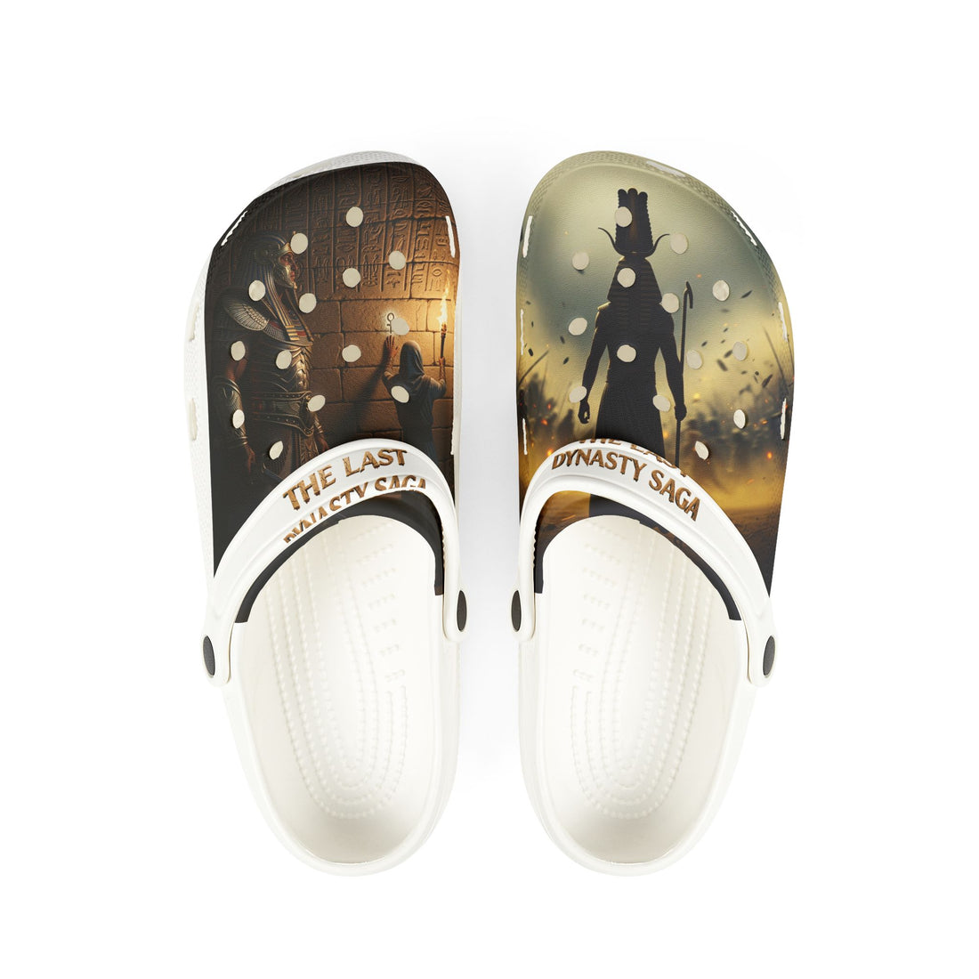 Printed EVA Foam Clogs — Warm Fireplace Photo All-Over Print