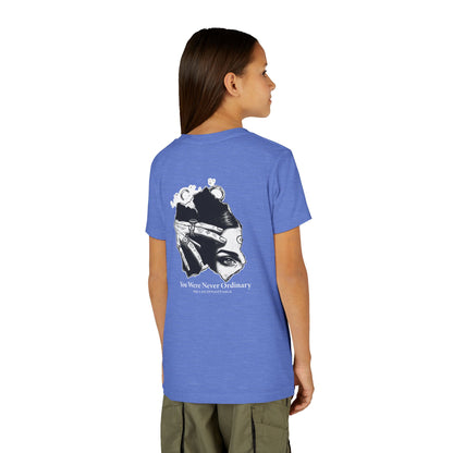 Youth Graphic Tee — THE SAGA Compass &amp; Abstract Hero&