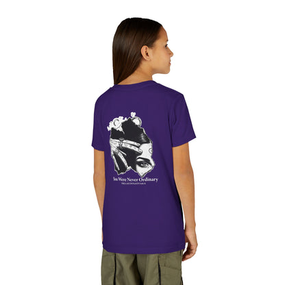 Youth Graphic Tee — THE SAGA Compass &amp; Abstract Hero&