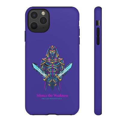 Phone Case — Neon Pharaoh Dual Swords "Silence the Weakness"