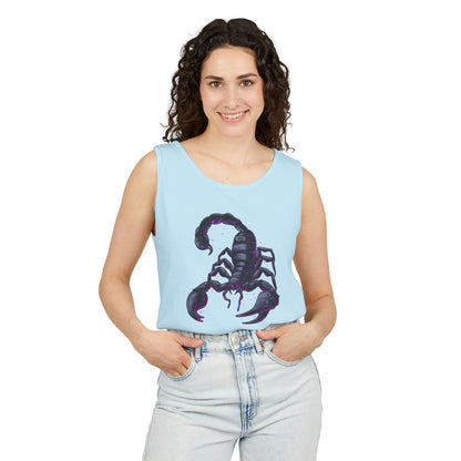 Scorpion Graphic Tank Top — Dark Cosmic Scorpion Art