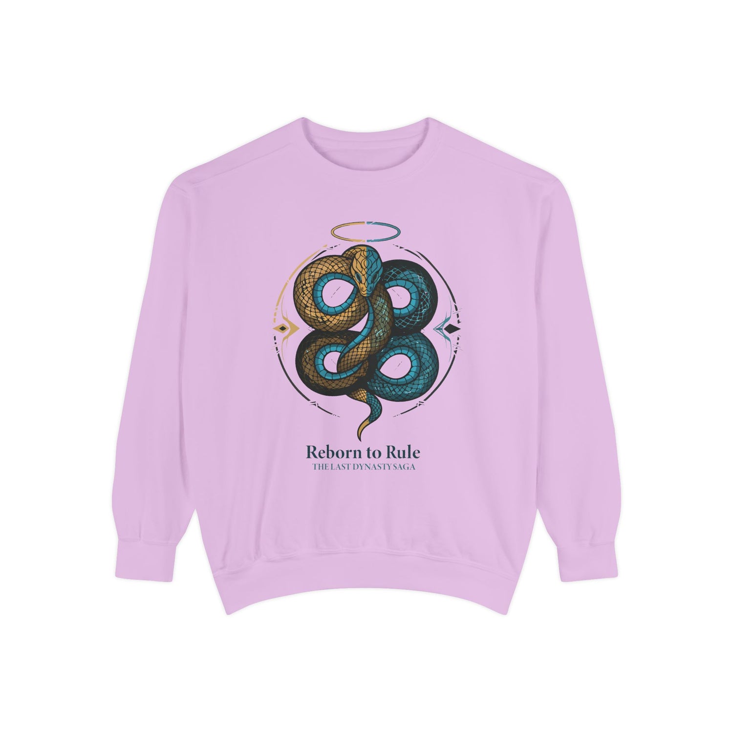Snake Emblem Sweatshirt — "Reborn to Rule" Graphic Crewneck