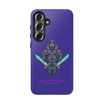 Phone Case — Neon Pharaoh Dual Swords "Silence the Weakness"