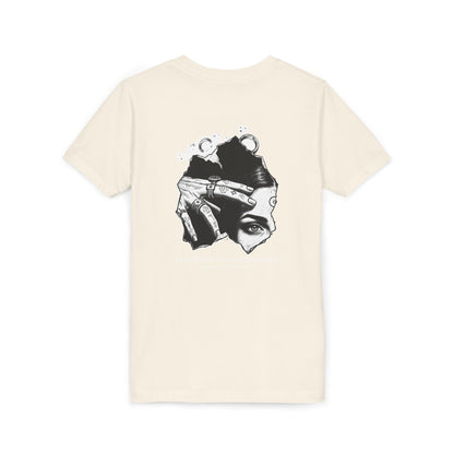 Youth Graphic Tee — THE SAGA Compass &amp; Abstract Hero&