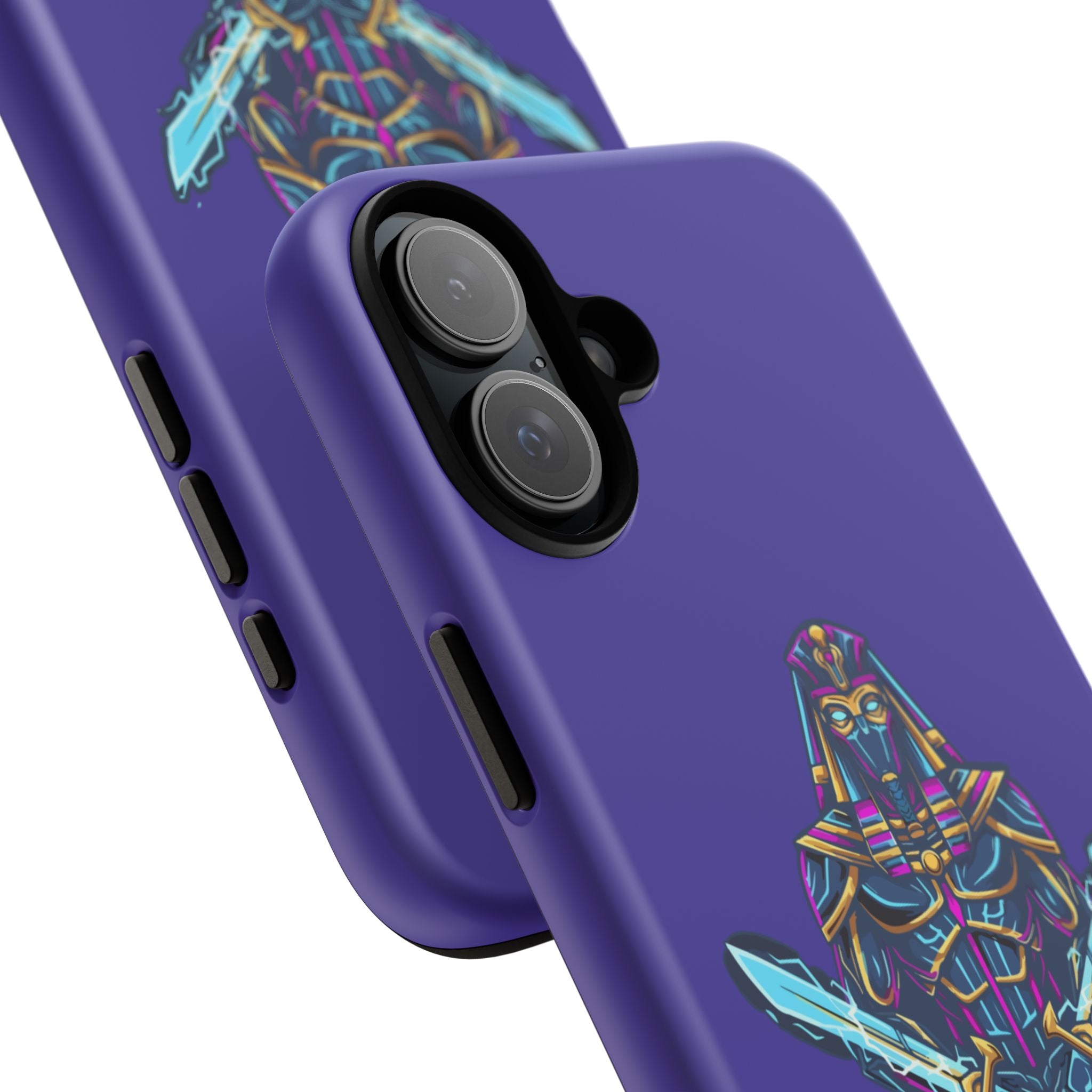 Phone Case — Neon Pharaoh Dual Swords "Silence the Weakness"
