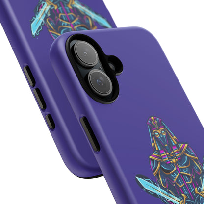 Phone Case — Neon Pharaoh Dual Swords "Silence the Weakness"