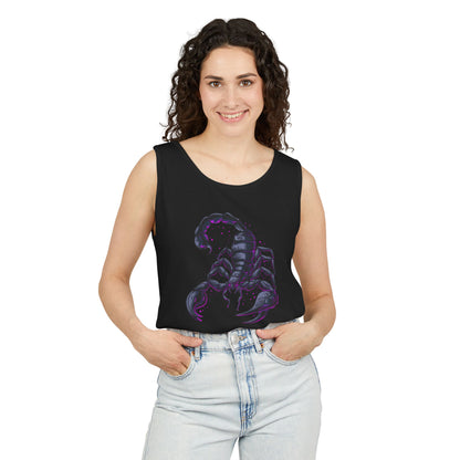 Scorpion Graphic Tank Top — Dark Cosmic Scorpion Art