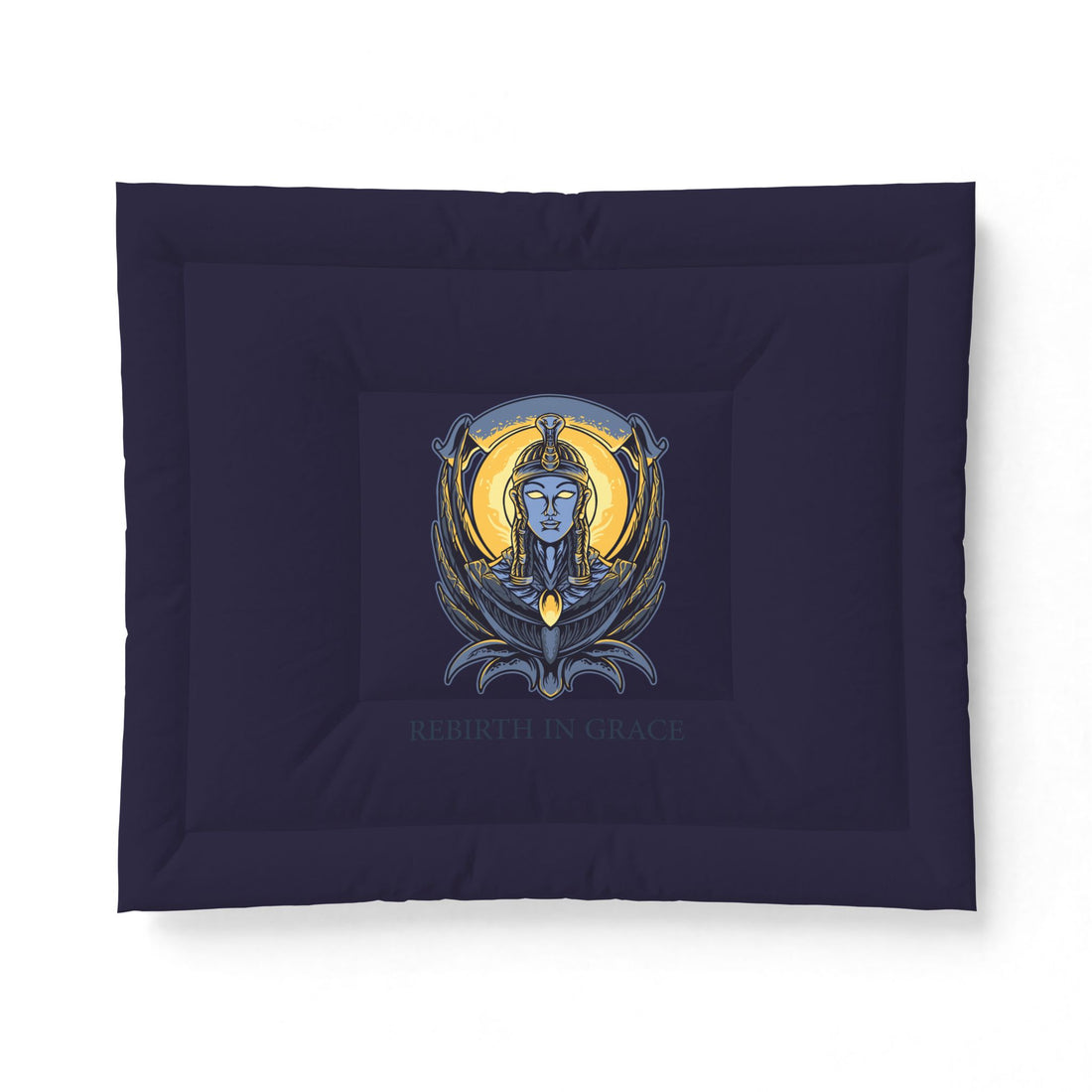 Egyptian Goddess Cotton Comforter — Rebirth in Grace Decorative Bedspread