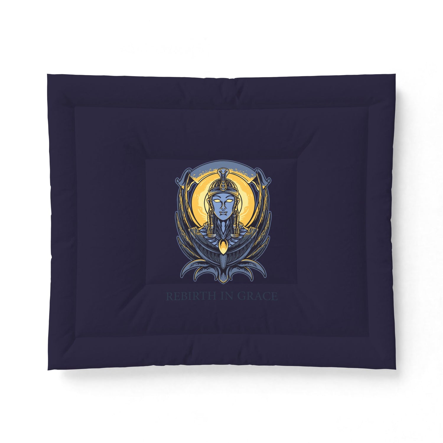 Egyptian Goddess Cotton Comforter — Rebirth in Grace Decorative Bedspread