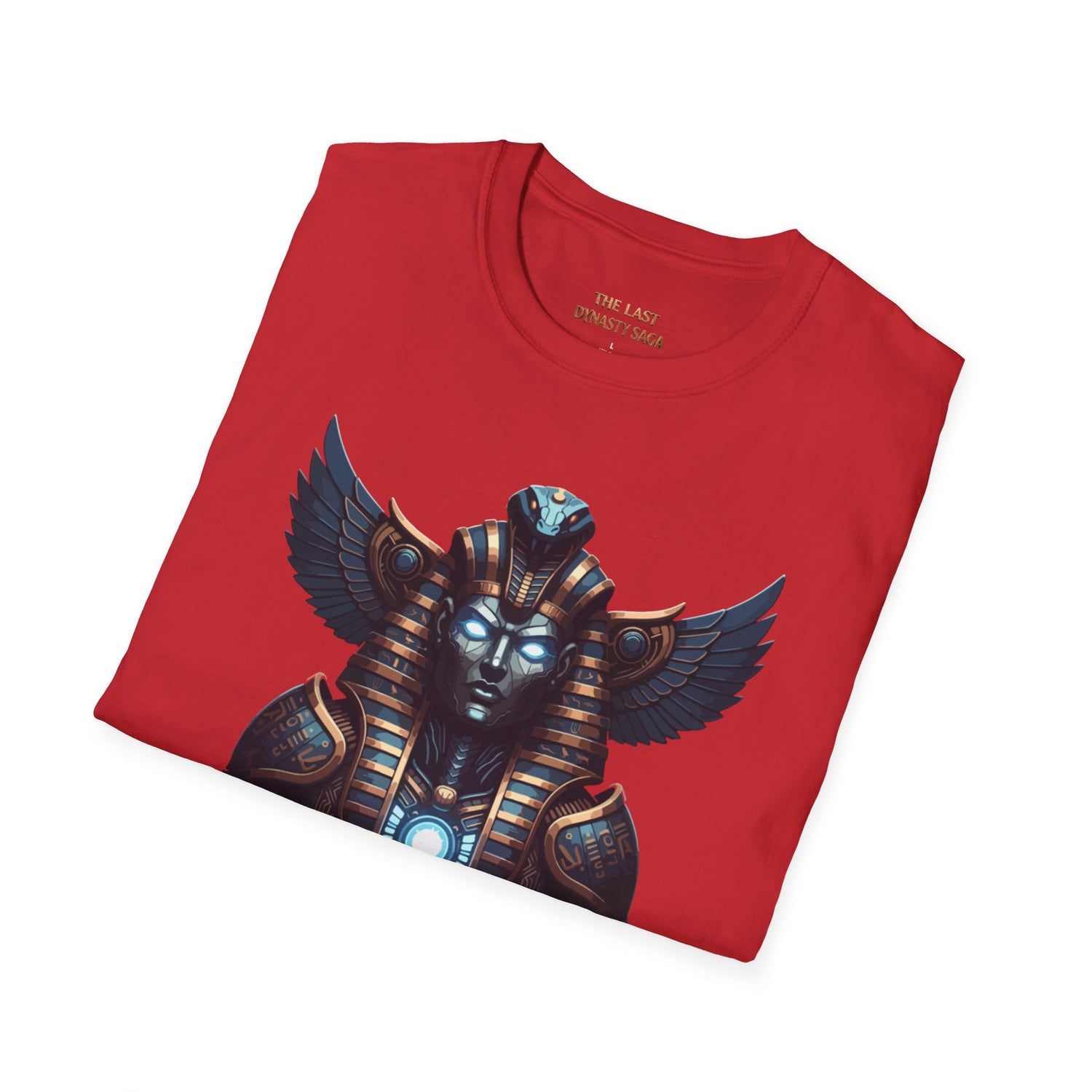 Egyptian Pharaoh Chest &amp; Serpent Back T-Shirt — "This Is Your Awakening / Endless Power"
