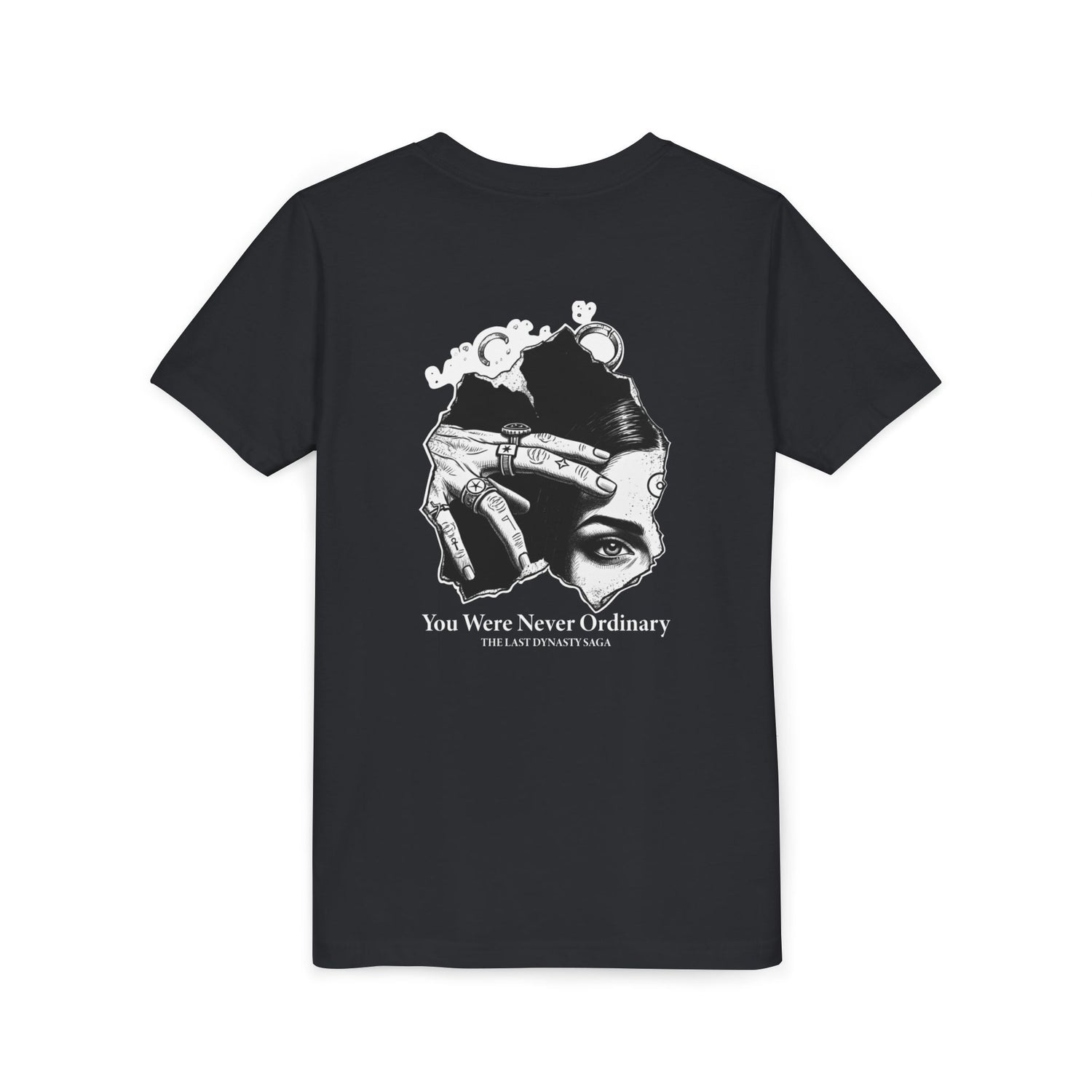 Youth Graphic Tee — THE SAGA Compass &amp; Abstract Hero&