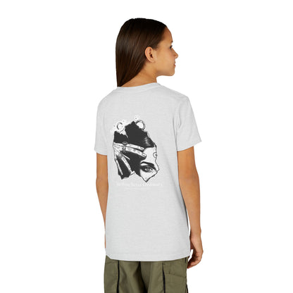 Youth Graphic Tee — THE SAGA Compass &amp; Abstract Hero&