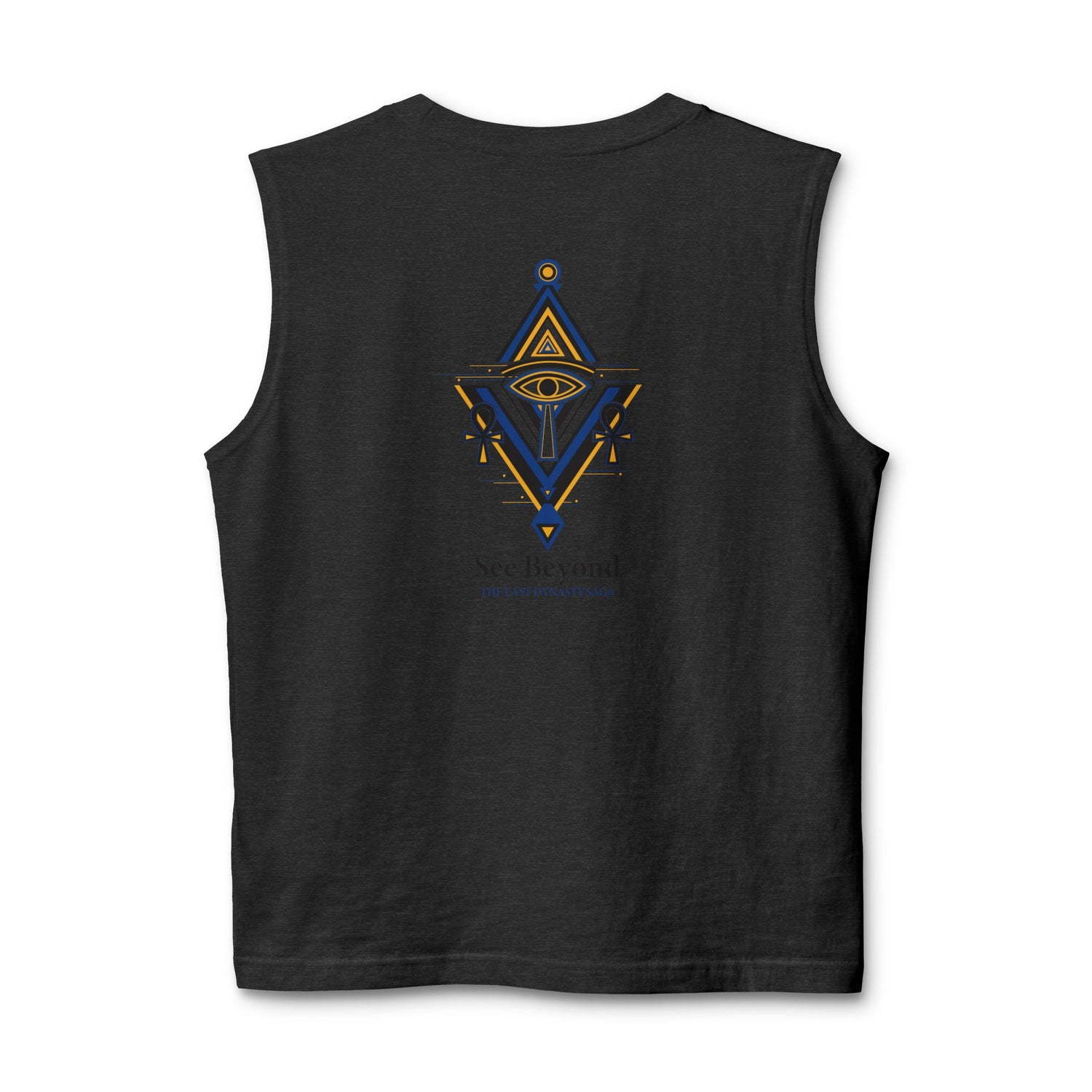 Egyptian Scarab Muscle Tank — "This Is Your Awakening" Mystical Graphic