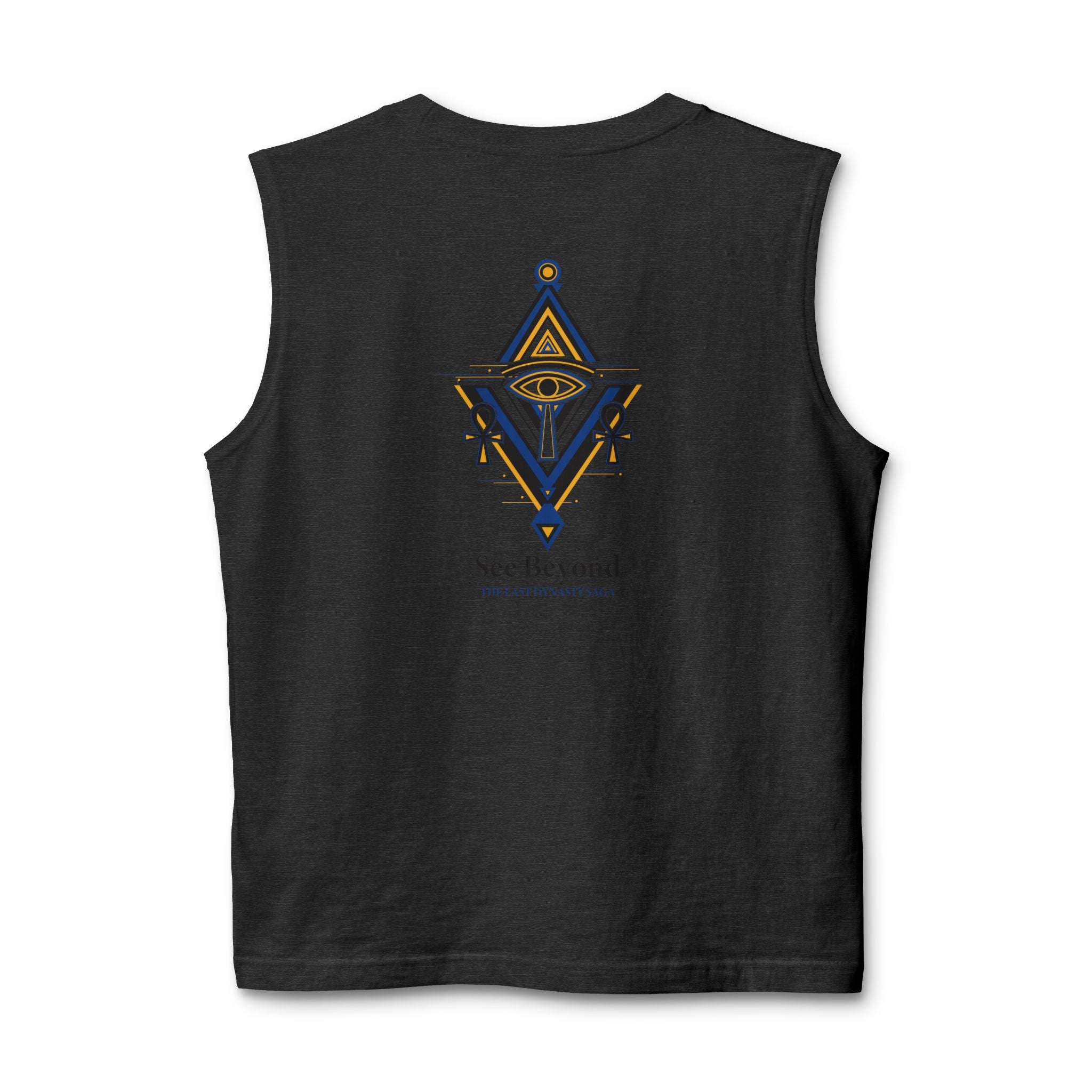 Egyptian Scarab Muscle Tank — "This Is Your Awakening" Mystical Graphic