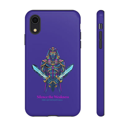 Phone Case — Neon Pharaoh Dual Swords "Silence the Weakness"
