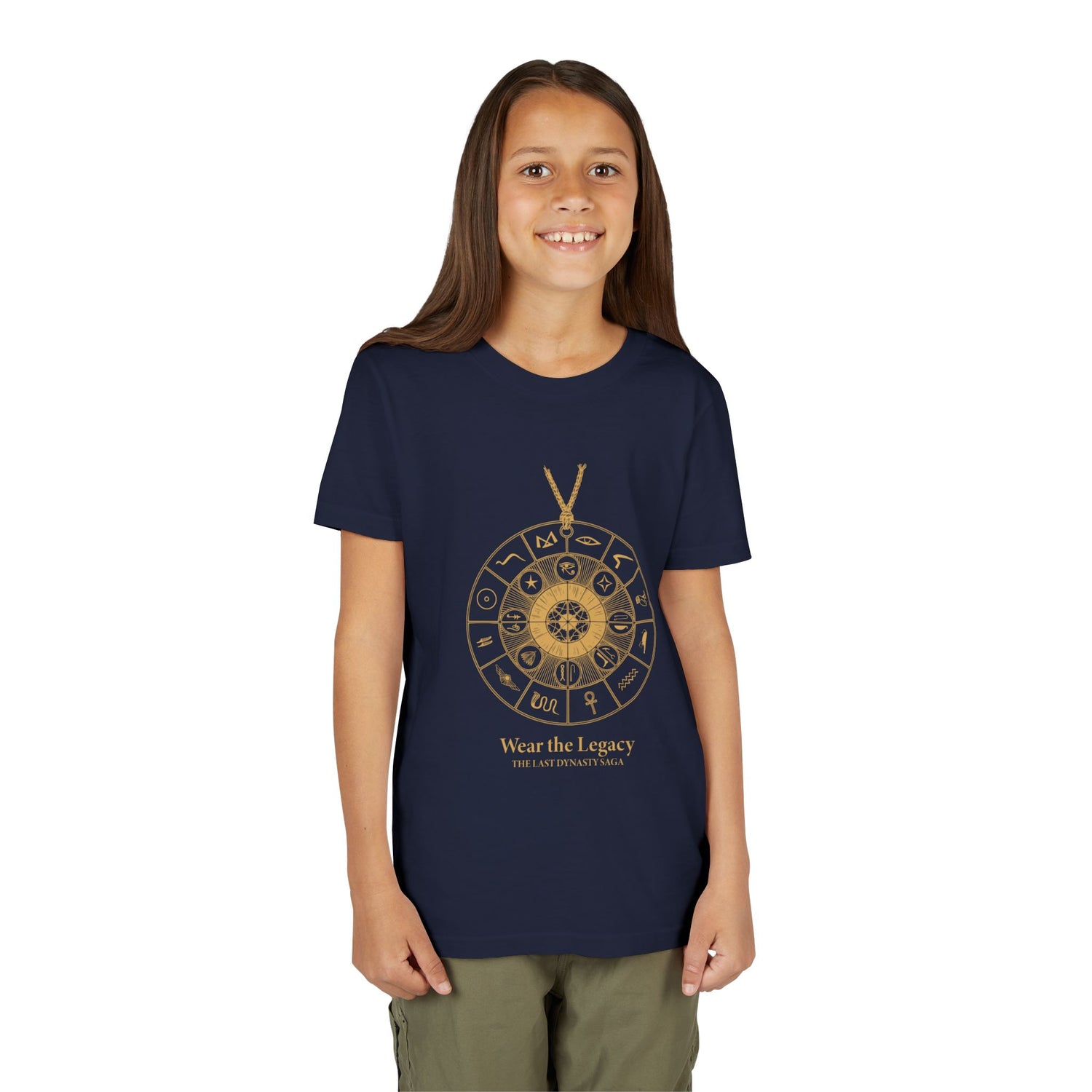 Youth Graphic Tee — THE SAGA Compass &amp; Abstract Hero&