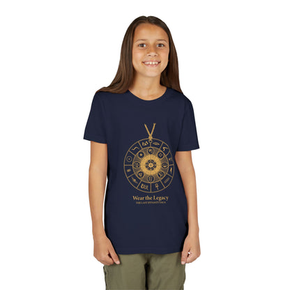 Youth Graphic Tee — THE SAGA Compass &amp; Abstract Hero&