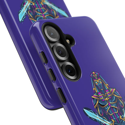 Phone Case — Neon Pharaoh Dual Swords "Silence the Weakness"